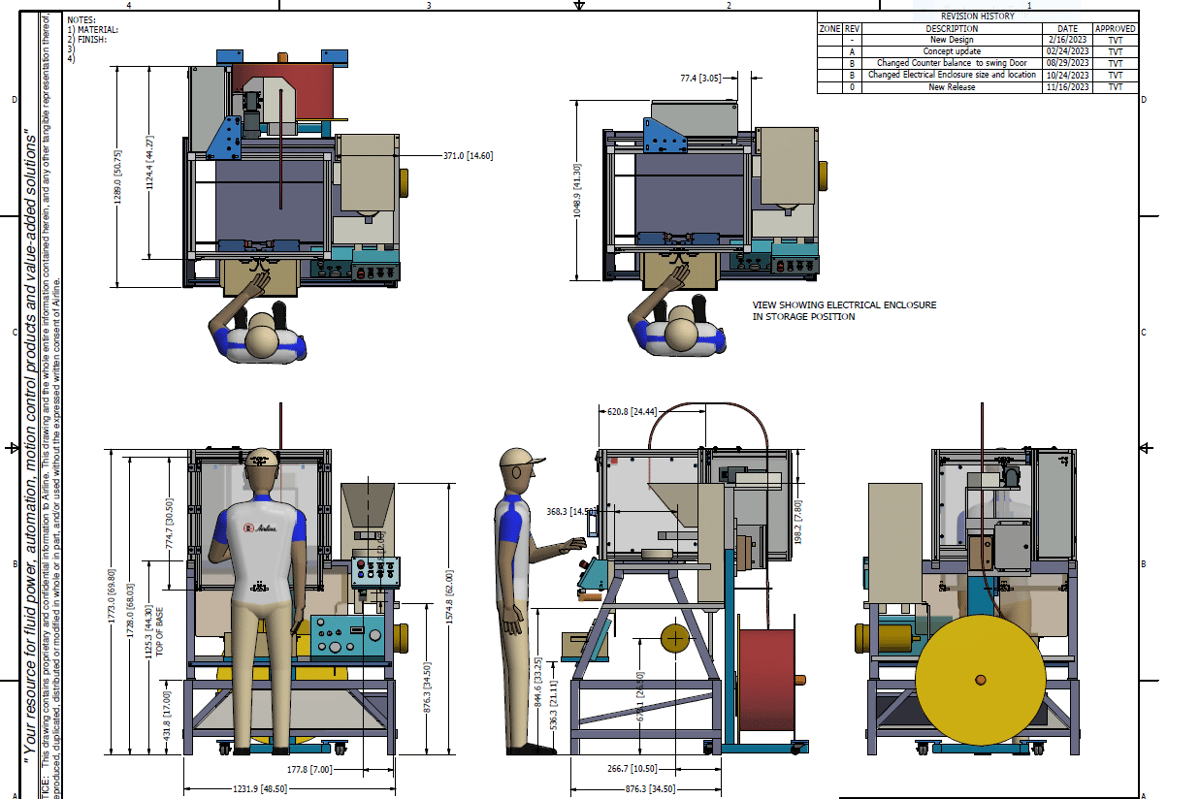 conceptual mechanical layout drawings in PDF format