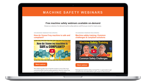 machine safety webinars